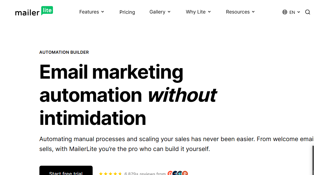 MailerLite saas tools