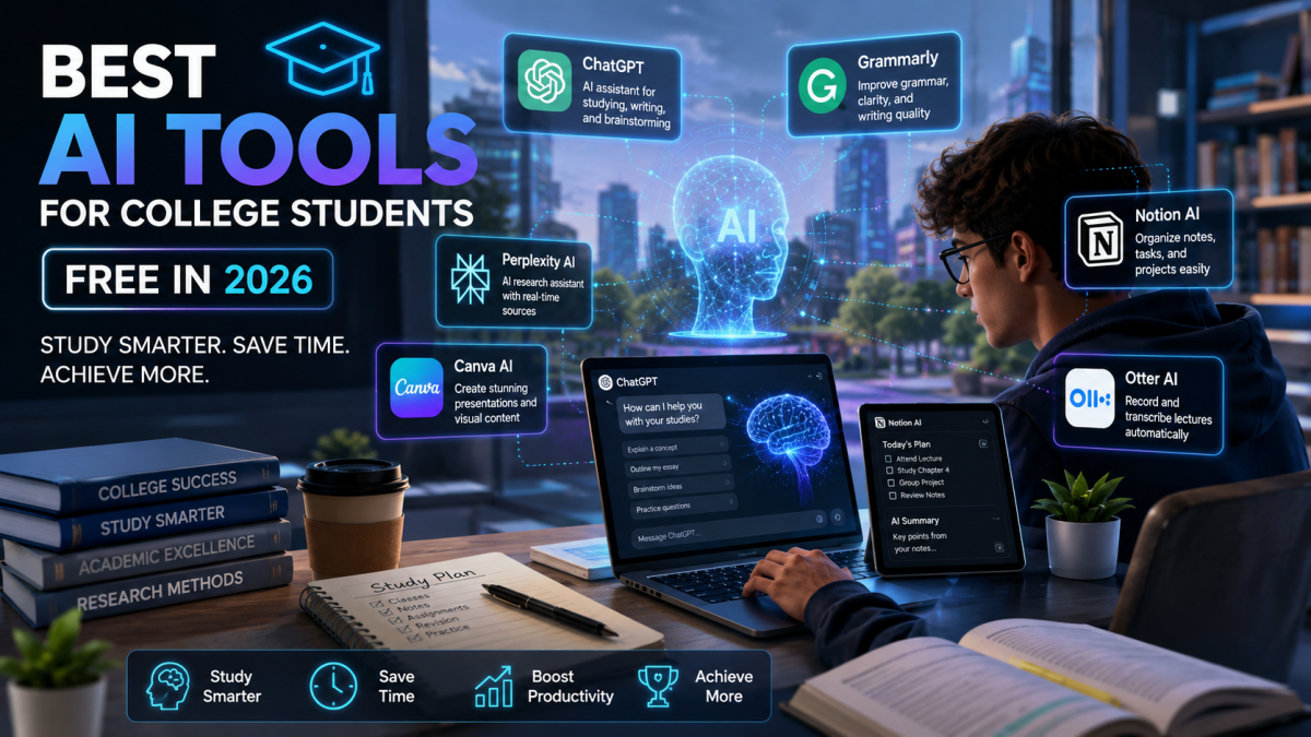 Best AI Tools for College Students Free in 2026