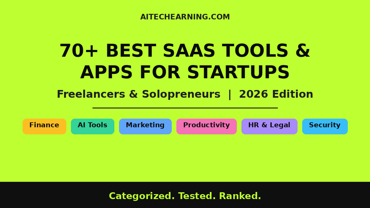 best saas tools for startups